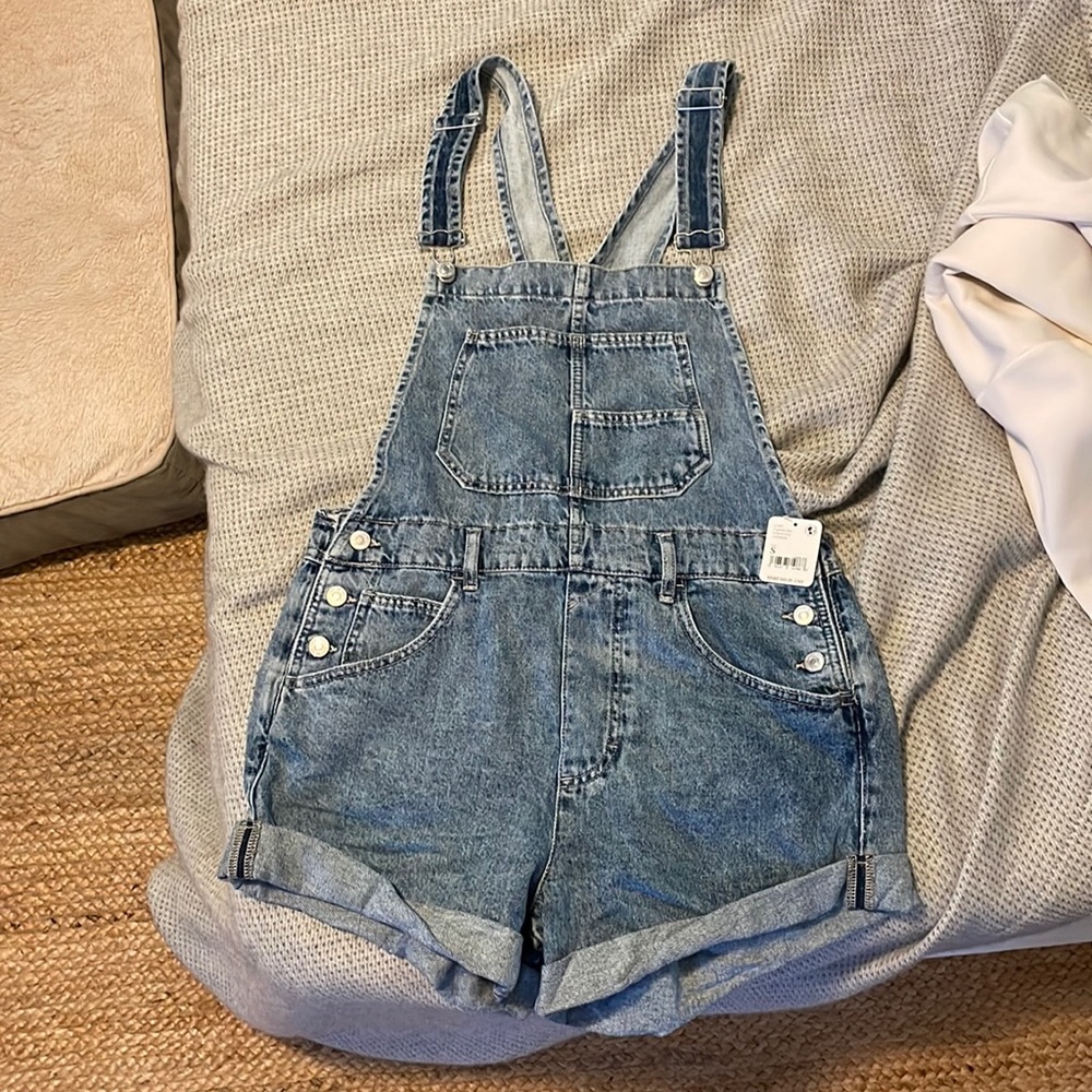 Free People Ziggy Shortalls, Small